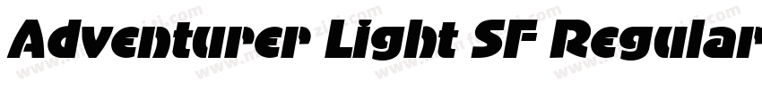 Adventurer Light SF Regular字体转换